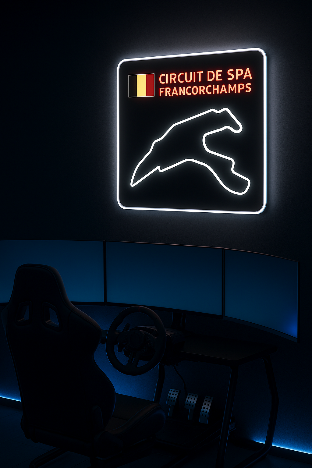 NEON Spa Francorchamps Wall Art