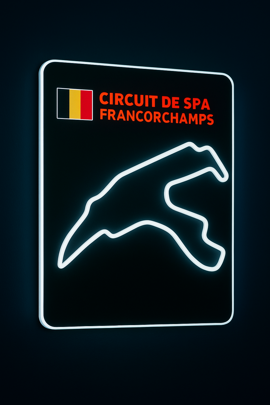NEON Spa Francorchamps Wall Art